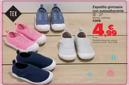 Carrefour Tex - zapatilla gimnasia con autoadherente oferta