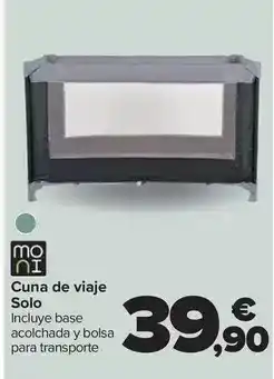 Carrefour Moni - cuna de viaje solo oferta