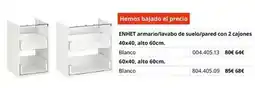 IKEA Blanco - enhet armario/lavabo de suelo/pared con 2 cajones oferta