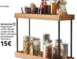 IKEA Organizador cocina bambú y acero lacado oferta