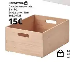 IKEA Uppdatera - caja de almacenaje. bambú oferta