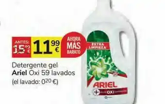 Consum Detergente Gel Ariel Exi 59 Lavados oferta