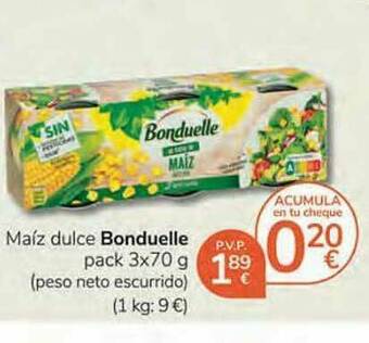 Consum Maíz Dulce Bonduelle oferta