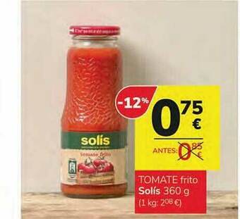 Consum Tomate Frito Solís oferta