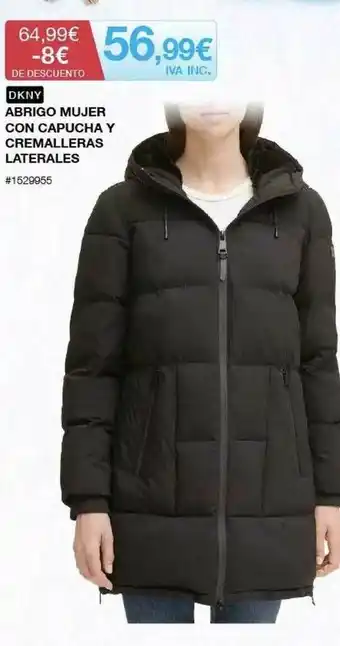 Costco Dkny Abrigo Mujer Con Capucha Y Cremalleras Laterales oferta