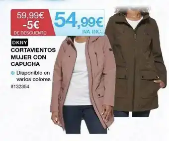 Costco Dkny Cortavientos Mujer Con Capucha oferta