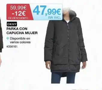Costco Dkny Parka Con Capucha Mujer oferta