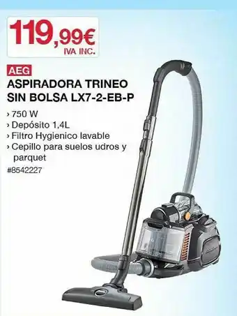 Costco Aeg Aspiradora Trineo Sin Bolsa Lx7-2-eb-p oferta