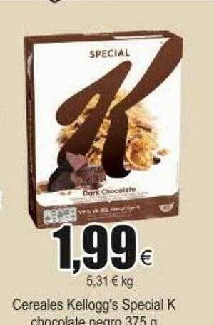 FROIZ Cereales Kellogg's Special K Chocolate Negro oferta