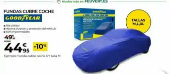 Feu Vert Fundas Cubre Coche Good Year oferta