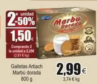 FROIZ 2a Unidad -50% Gelletas Artiach Marbú Dorada oferta