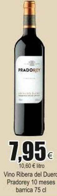 FROIZ Vino Ribera Del Duero Pradorey 10 Meses Barrica oferta