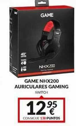 Game Game Nhx200 Auriculares Gaming oferta