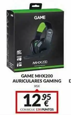 Game Game Mhx200 Auriculares Gaming oferta