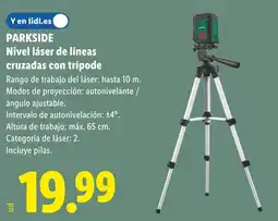 Lidl PARKSIDE Nivel láser de líneas cruzadas con trípode oferta