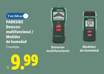 PARKSIDE Detector multifuncional / Medidor de humedad