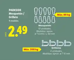 Lidl PARKSIDE Mosquetón / Grillete oferta