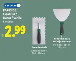 Lidl PARKSIDE Espátulas / Llanas / Varilla oferta