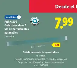Lidl PARKSIDE Guía pasacables / Set de herramientas pasacables oferta