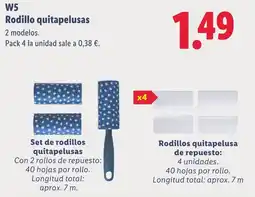 Lidl W5 Rodillo quitapelusas oferta