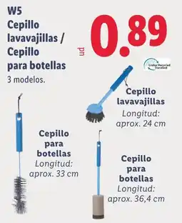 Lidl W5 Cepillo lavavajillas / Cepillo para botellas oferta