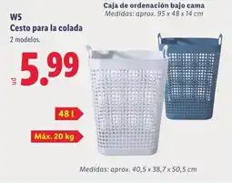 Lidl W5 Cesto para la colada oferta