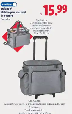 Lidl CRELANDO Maletín para material de costura oferta