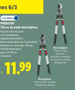Lidl PARKSIDE Tijeras de poda telescópicas oferta