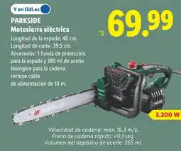 Lidl PARKSIDE Motosierra eléctrica oferta