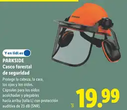 Lidl PARKSIDE Casco forestal de seguridad oferta