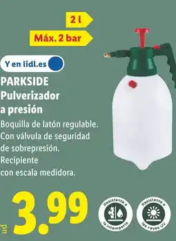 Lidl PARKSIDE Pulverizador a presión oferta