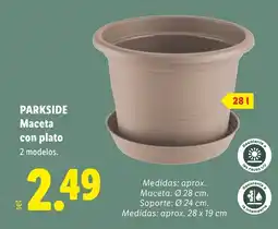 Lidl PARKSIDE Maceta con plato oferta