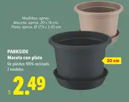 Lidl PARKSIDE Maceta con plato oferta