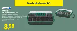 Lidl PARKSIDE Set de semilleros con LED oferta