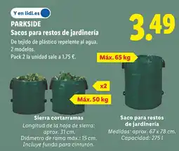 Lidl PARKSIDE Sacos para restos de jardinería oferta