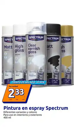 Action SPECTRUM Pintura en espray oferta