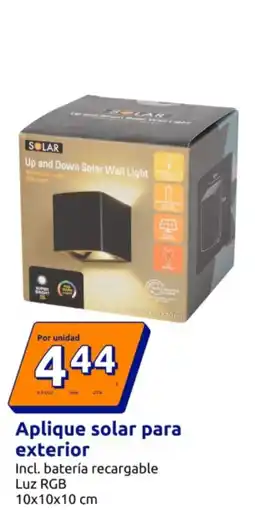 Action Aplique solar para exterior oferta