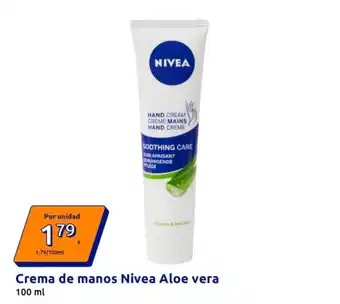 Action NIVEA Crema de manos Aloe vera oferta