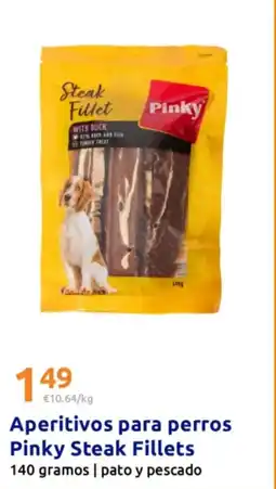 Action Aperitivos para perros Pinky Steak Fillets oferta