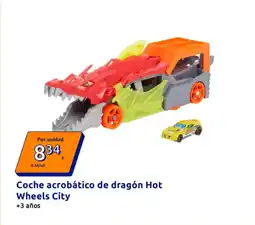 Action Coche acrobático de dragón Hot Wheels City oferta