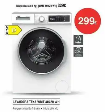 Milar Lavadora Teka Wmt 40720 Wh oferta