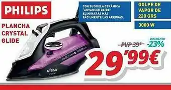 Mi electro Philips Plancha Crystal Glide oferta