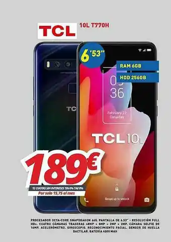 Mi electro Tcl 10l T770h oferta