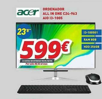 Mi electro Acer Ordenador All In One C24-963 Aio I3-1005 oferta