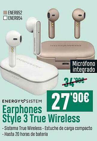 PCBox Energy Sistem Earphones Style 3 True Wireless oferta