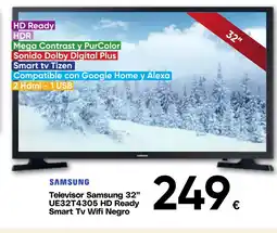 Hiper FROIZ SAMSUNG Televisor 32" UE32T4305 HD Ready Smart Tv Wifi Negro oferta