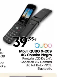Hiper FROIZ QUBO Móvil X-209 4G Concha Negro oferta