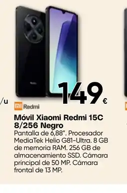 Hiper FROIZ REDMI Móvil Xiaomi 15C 8/256 Negro oferta