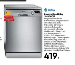 Hiper FROIZ BALAY Lavavajillas 3VS506IP oferta