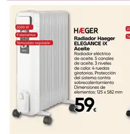Hiper FROIZ HÆGER Radiador ELEGANCE IX Aceite oferta